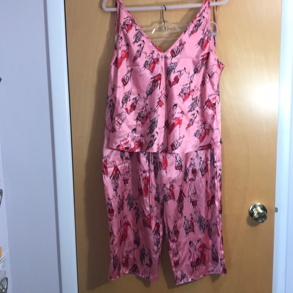 Print polyester P.J. Set